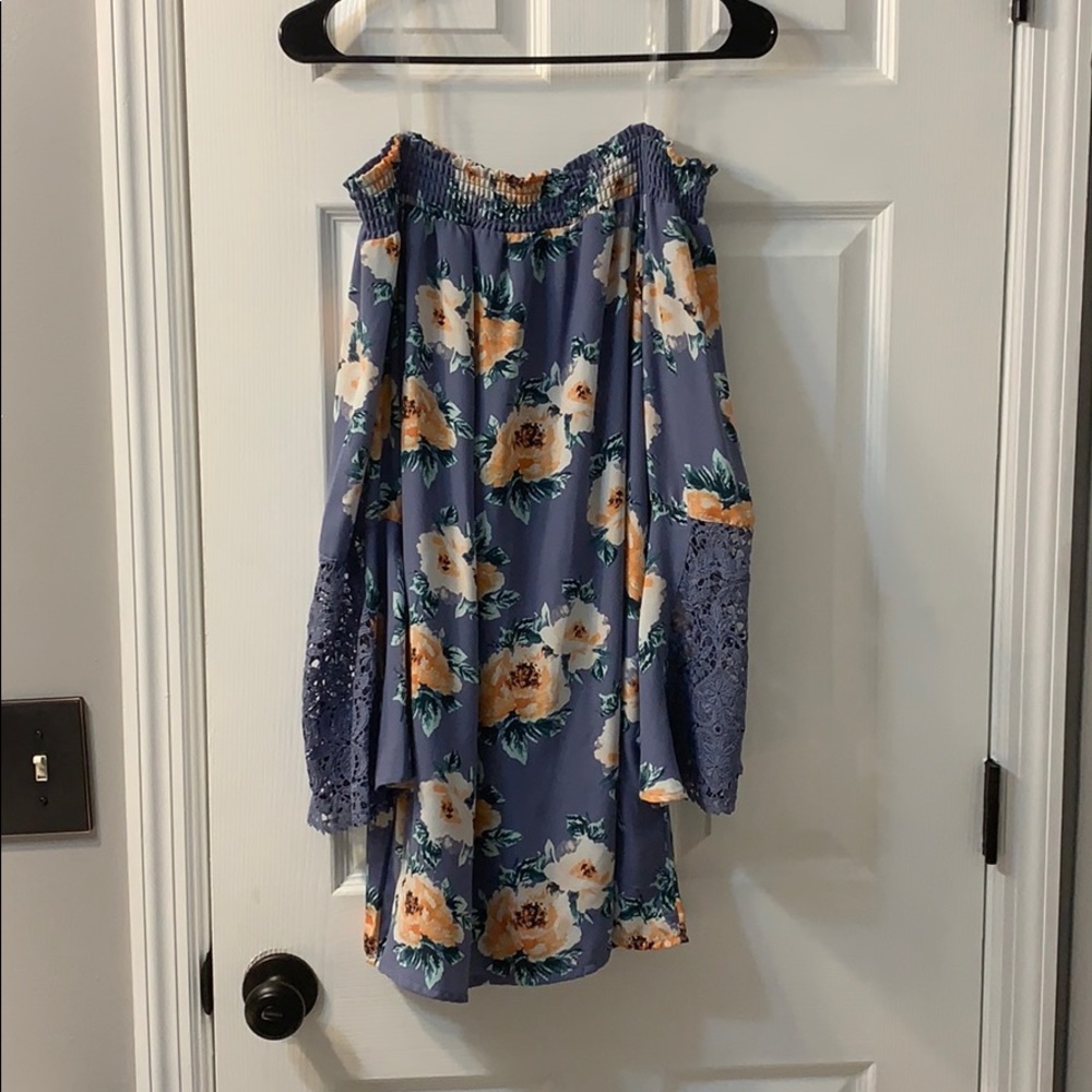 Floral off the shoulder dress